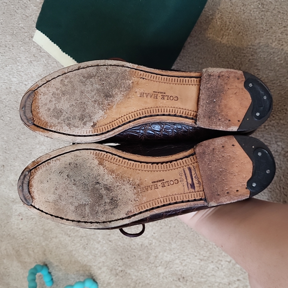 Vintage Cole Haan crocodile loafers - Picture 5 of 6
